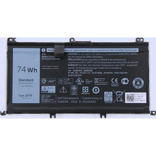New Original Laptop replacement Li-ion Battery for Dell Inspiron 15- 7000 7559 7557 7566 7567 5576 357F9 INS15PD-1548B 74WH