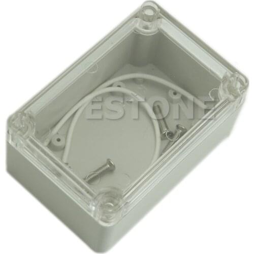 Plastic Waterproof Cover Clear Electronic Project Box Enclosure Case 100x68x50mm