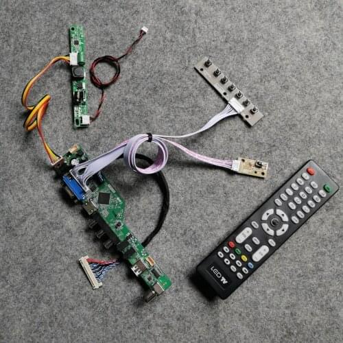 LVDS 1920*1080 30-Pin display controller board kit For G156HAN02/T215HVN01/T215HVN05/M250HTN01 LCD screen WLDE 60Hz VGA+AV