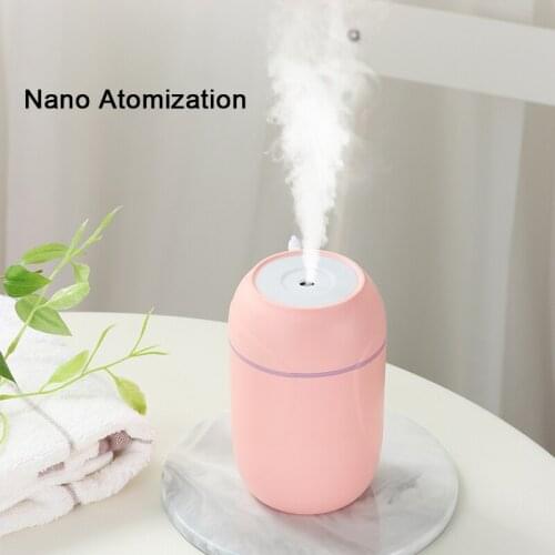 Portable Humidifier USB Ultrasonic Dazzle Cup Aroma Diffuser Cool Mist Maker Air Humidifier Purifier with Romantic Light