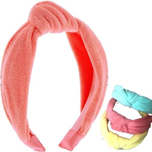 Toweling Knot Hairband Headband Fashion Headwear Hair Accessories