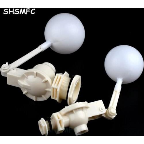 1/2" 3/4" 1"1.2" 1.5" 2"Inch White Plastic Adjustable Auto Fill Float Ball Valve Water Control Switch For Water Tower Water Tank