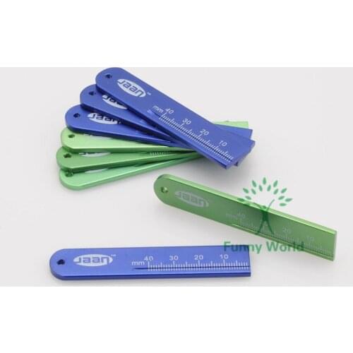 Dental Instruments Endo Rulers Span Measure Scale Endodontic ALUMINIUM 8pcs