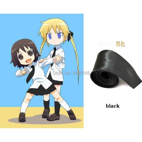Fashion Role-playing anime accessories Pure color Elastic Necktie Men and women Necktie