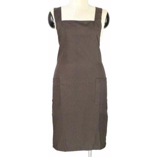 High Quality Brown Color Apron Could Be Used As Household Working Apron For Hair Salon , Coffe Shop, Hotel ,Y-97 Low Price