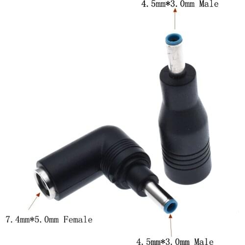 1pcs Laptop Adapter Tip Cord 7.4mm*5.0mm Female to 4.5mm*3.0mm Male Power Cable for HP EliteBook Folio for Dell Ultrabook XPS