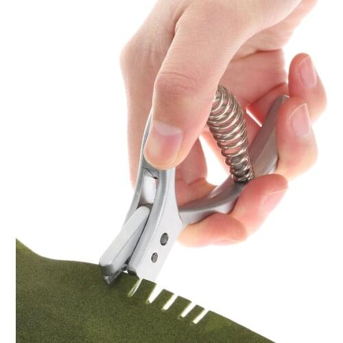 1PC DIY Garment Pattern Notcher Designer Tailors Steel Sewing Tool Punch Maker Pattern Hole Notches Punching Pliers 10.8x6.5cm