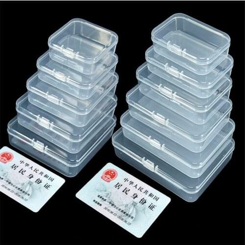 100pcs/lot Wholesale Packaging Small Box Chip Box Storage Transparent Plastic Small Product PP Material Candy Gadgets Box