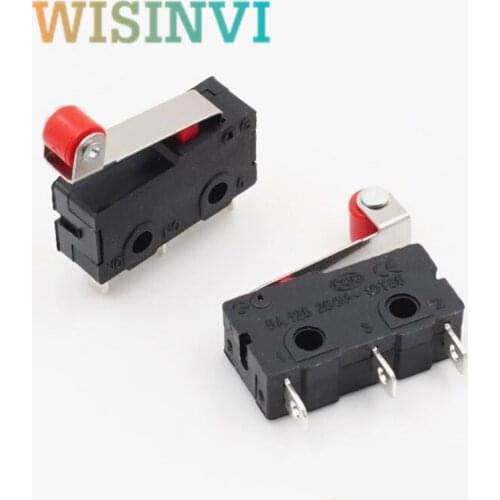 100PCS Mini Micro Switch 3Pin With Roller Limit Switch