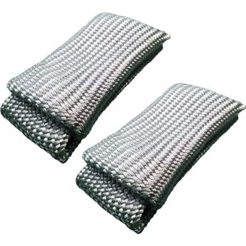 2PCS Welding Tips & Tricks Tig Durable Finger Heat Shield Glass Fiber Sleeves Workplace Anti-scald Welding Gloves