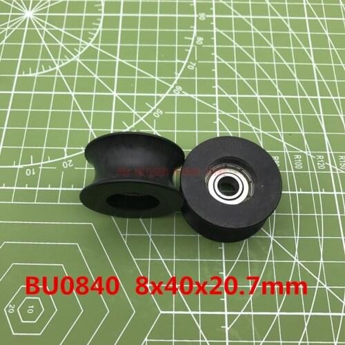 2021 10pcs/lot U Groove Ball Bearing 0840uu Bu0840 608zz 608z 608 Window And Door Roller 8x40x20.7mm Guide Pulley Sealed Rail