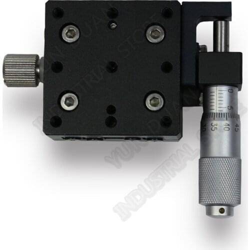 30*30mm X Axis Manual Displacement Trimming Platform Cross Roller Guide Way Linear Stage Sliding Table High precision LX30-R