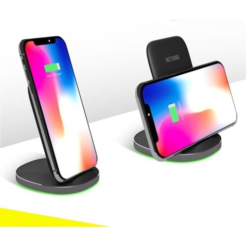15W Fast Wireless Charger For iPhone 12 11 Pro XS Max XR Galaxy Qi Charging Pad for Samsung Mobile Phone Wireless Charging Pads