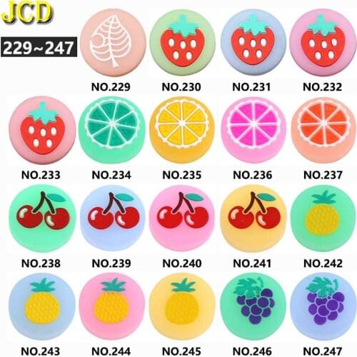 JCD 1PCS Glow Luminous Fruit Thumb Stick Grip Cap Joystick Cover For Switch NS Lite Joy-Con Controller Joycon Thumbstick Case