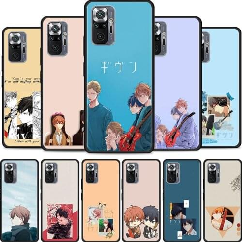 Given Anime Phone Case For Xiaomi Redmi Note 9 9S 8 Pro 10 7 8 8T 10 9 9T 10 Pro Max 5G 8 2021 Cover Black Soft Coque
