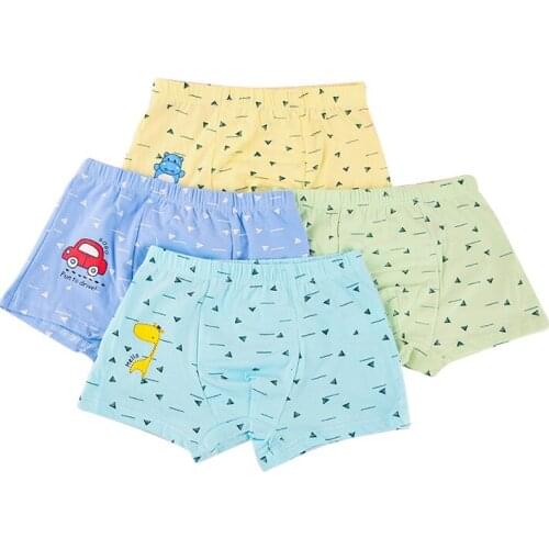 Childrens underwear 3-5-12 years old boy shorts mens cotton boxer pants big childrens underwear boys' corner pants