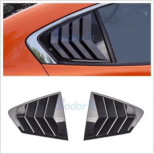 For Mazda 3 M3 Axela 2020 Carbon Fiber Color Rear Window Air Flow Intake Panel Decoration Sticker Car Styling Accessories