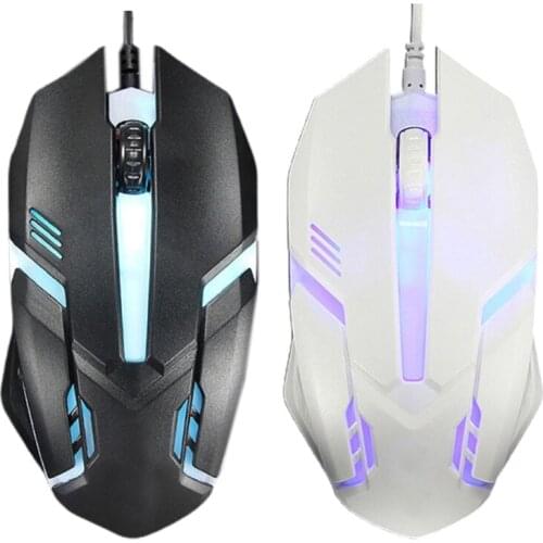 Ergonomic Wired Gaming Mouse Button LED 2000 DPI USB Computer Mouse With Backlight For PC Laptop Gamer Mice S1 Silent Mause G99B
