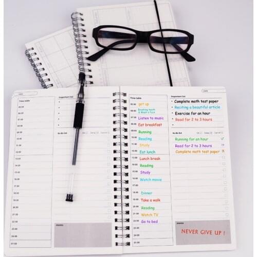 2021 Notebook Agenda Daily Weekly Monthly Plan Spiral Organizer Schedule Planner