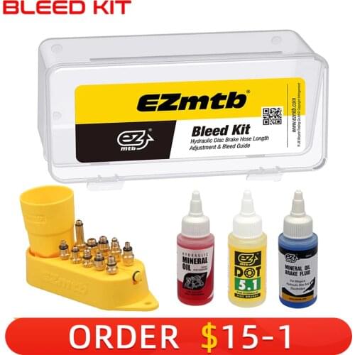 EZmtb Bicycle Bleed Kit Bike Hydraulic Disc Brake Tool With DOT 5.1 Mineral Oil tektro&magura&hayes&formula&sram&avid&giant&nutt