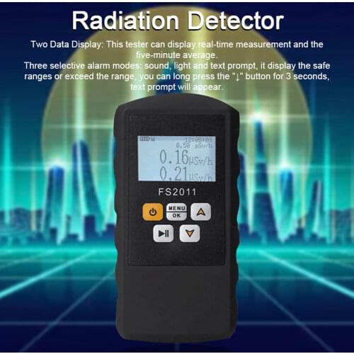FS-2011 Nuclear radiation detector Dosimeter Nuclear radiation measuring instrument alarm isotope detection&X-rays Y-rays B-rays