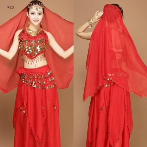 Performance Costumes Belly Dance Set Indian Dance Practice Stage Skirt New Kids Girls Chiffon Polyester Belly Dance Set 11colors