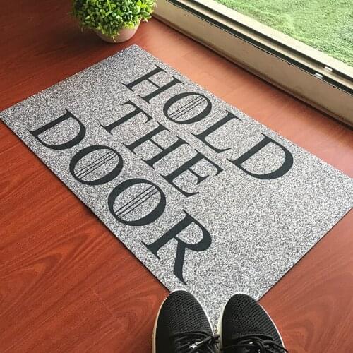 Custom-Made Doormat Entrance Doormat - Funny and Creative Doormat - Hold The Door Door Mat for Indoor Outdoor Rubber Door Mat