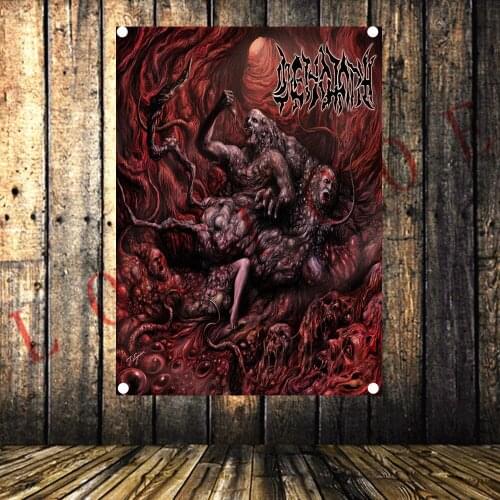 Metal Music Ad Rock Music Stickers Famous Band Flag & Banner High-quality Canvas Painting Banquet Music Festival Party Decor