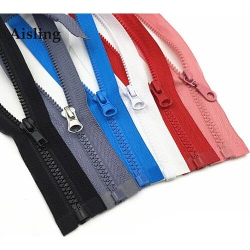 60/70/80/200/400cm Long Resin Zippers For DIY Craft Sewing Bags Garment Accessories Extended Sleeping Bag Tent Open-end Zip P049