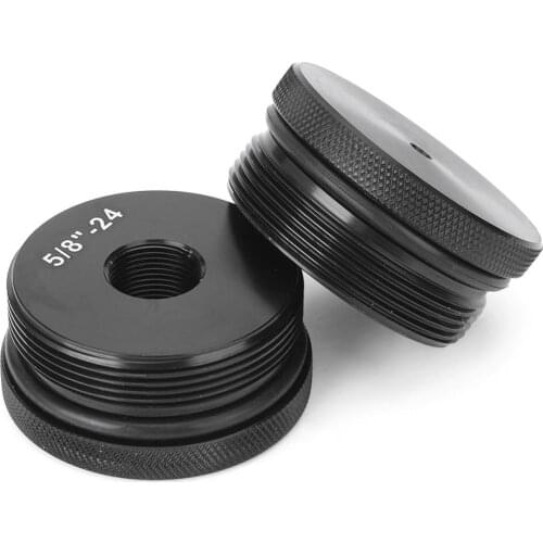 LUCKMART Automotive Replacement End Cap Set 5/8"- 24 For Fuel Filter 4003/24003 Center Marked Black Auto Parts