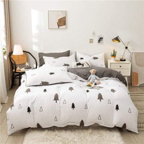 Nordic Geometric Print Duvet Cover Queen King 220x240 Bedding Set Simple Striped Sending Quilt Covers Pillowcase Bed Sheet 150