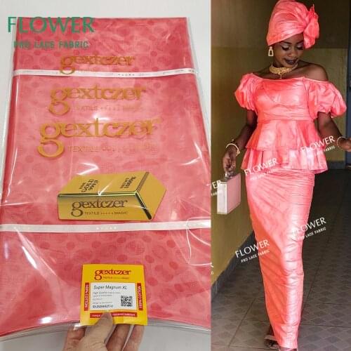 Wholesale Price!!! 2021 High Quality Original Bazin Riche Gextczer Latest Bazin Riche Fabric For Women Wedding Dress Lace Fabric