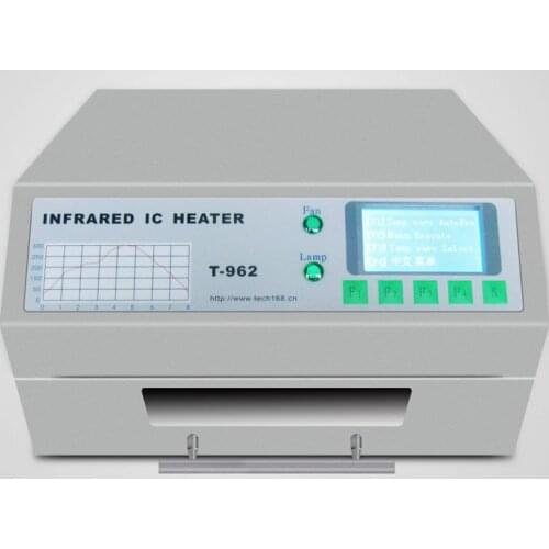 Newest version PUHUI T-962 Infrared IC Heater T962 Desktop Reflow Solder Oven BGA SMD SMT Rework Station T 962 Reflow Wave Oven