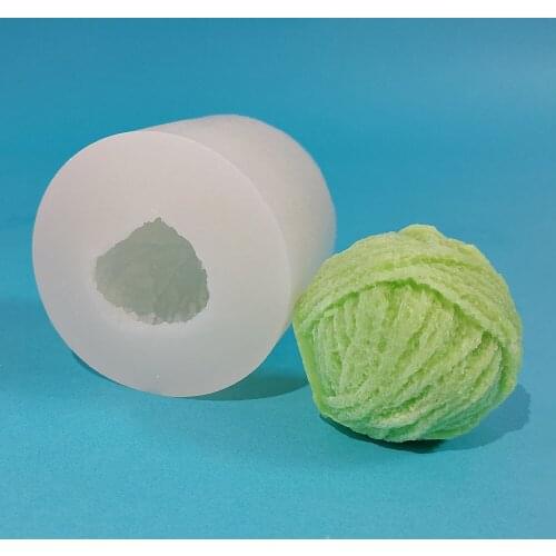 Wool ball candles silicone mold BK8044