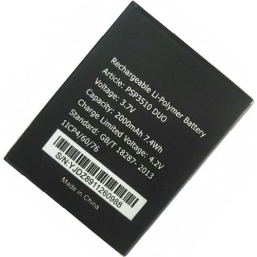 1x 2000mAh PSP3510 Duo Replacement Battery For Prestigio Wise G3 PSP 3510 PSP3510 Duo Batteria Batterij Batteries