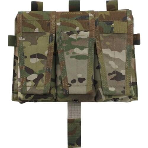 TMC Multicam Triad M4 Magazine Pouch Airsoft Wargame Tactical Mag Pouch for Tactical Vest AVS JPC Vest Molle Front Panel