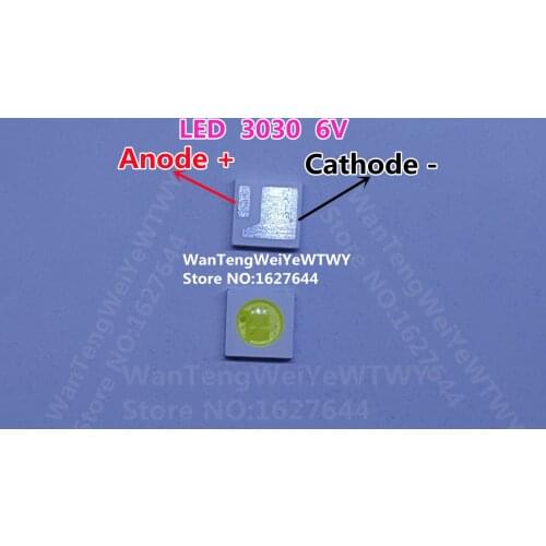 For LED LCD Backlight TV Application LED Backlight 1.6W 6V 3030 125LM Cool white AOT 3030M-W3TB LCD Backlight for TV