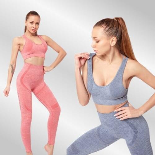 Women Seamless Fitness Yoga Bra Sport Bra Camouflage High Waist GYM Leggings Pants Yoga Set Fitness Suit Workout leggins