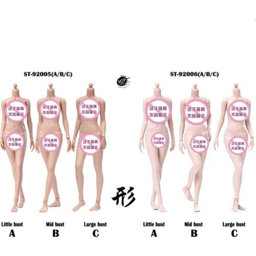 1/6 POPTOYS 92005 92006 Female Body 12'' Flexible Pale/Suntan Action Figure Doll Toy