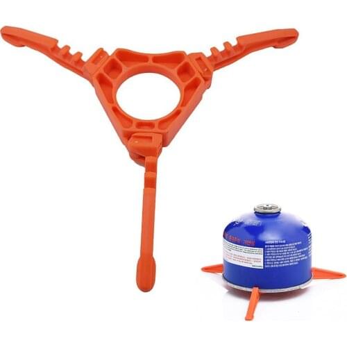 1PC Outdoor Camping Stove Pot Bracket Gas Burner Folding Tripod Gas Tank Bottle Stand Folding Canister Stand Holder Rack