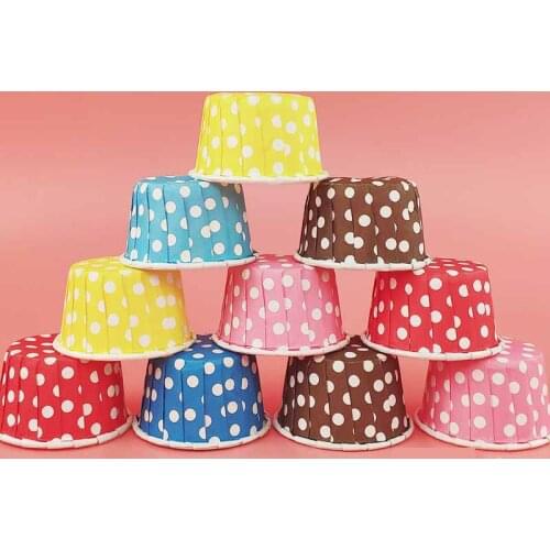 100Pcs Disposable Muffin Cupcake Liner Muffin Cases with Lid Paper Muffin Cake Baking Cup Baking Nonstick Cake Mold Baking Tool