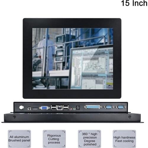 15 Inch Fanless Taiwan 5 Wire Touch Screen ,Industrial Panel PC ,Intel Celeron J1800,Win10 Or Linux All In One PC,[DA09W]