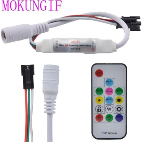15pcs fast shippingWireless RF SP103E 14 keys Digital for WS2811 WS2812 WS2812B LED Controller 5V-12V 2048Pixels LED Pixel Strip