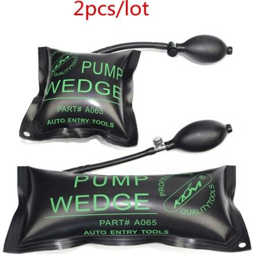 2pcs Pump Wedge Locksmith Tools Auto Air Wedge Airbag Lock Pick Set Open Car Door Lock M L Size