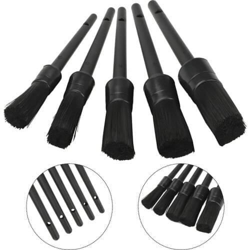 5Pcs Newest Car Detailing Brush Auto Detailing Brushes for Dashboard Air Outlet Window Wheel High Quality Car Cleaning Tool