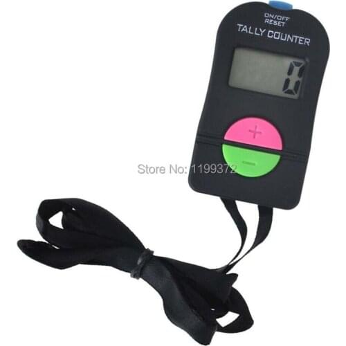 50pcs Digital Hand Tally Golf Counter Electronic Manual Clicker Gym Running Clicker Up Down Neck Strap Home Kitchen Cook Tool