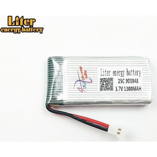 New Version 5PCS 3.7V 1300mAh 903048 LiPo Battery for X5SW X5SC X5 X5C battery Drone 3.7 V 1300 mah Lipo 25c