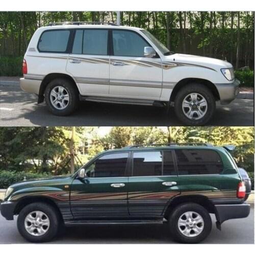 Car stickers FOR Toyota Land Cruiser LC100 2006 body waistline color strips Land Cruiser 4500 4700 Modified fashion decals