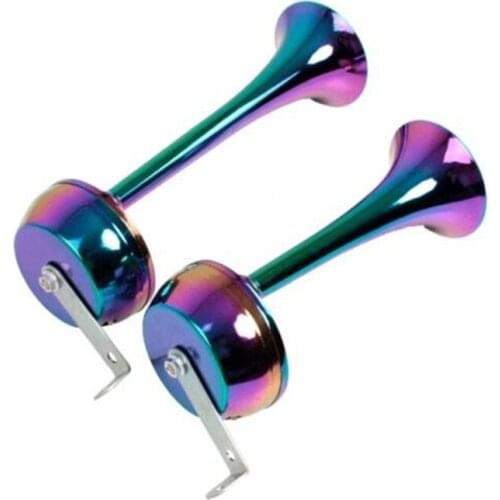 Car Electric Horn All Metal Bright Color Chrome Plated Electric Horn Car Horn Waterproof Super Sound 12 / 24 v