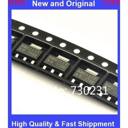 Free Shipping 100PCS Original AMS1117-3.3 AMS1117-3.3V AMS1117 LM1117 1117 Voltage Regulator We only provide good quality